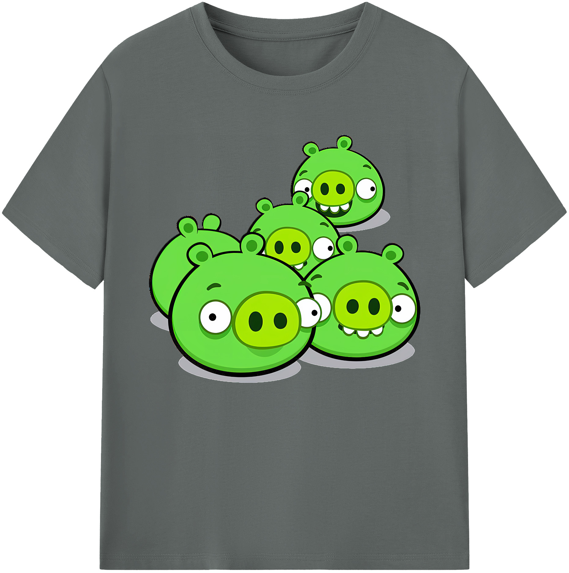 （画像用） Angry Birds アングリーバード 綿100％ メンズ半袖Tシャツ｜肌触りやわらか＆通気性